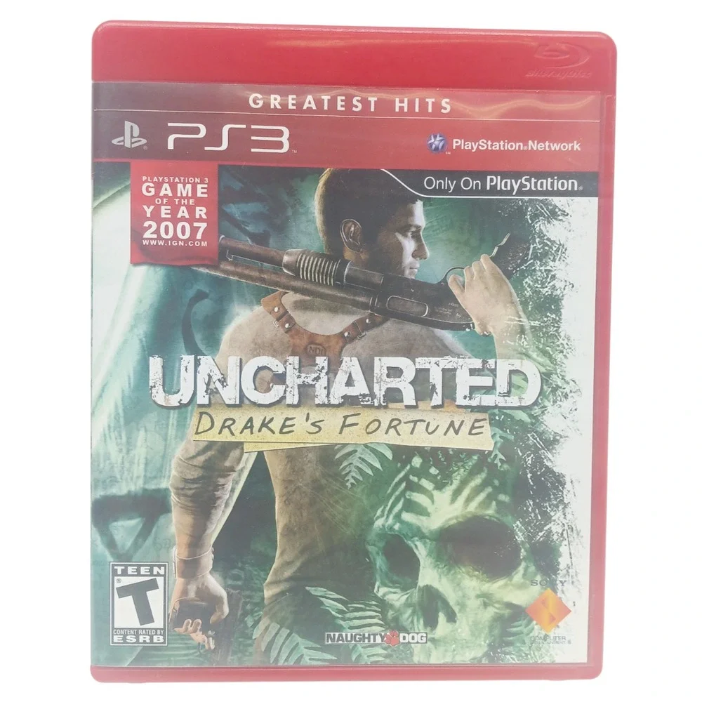 Uncharted: Drake's Fortune PS3 - Greatest Hits 2009 - Complete‎ Game, Good Cond.